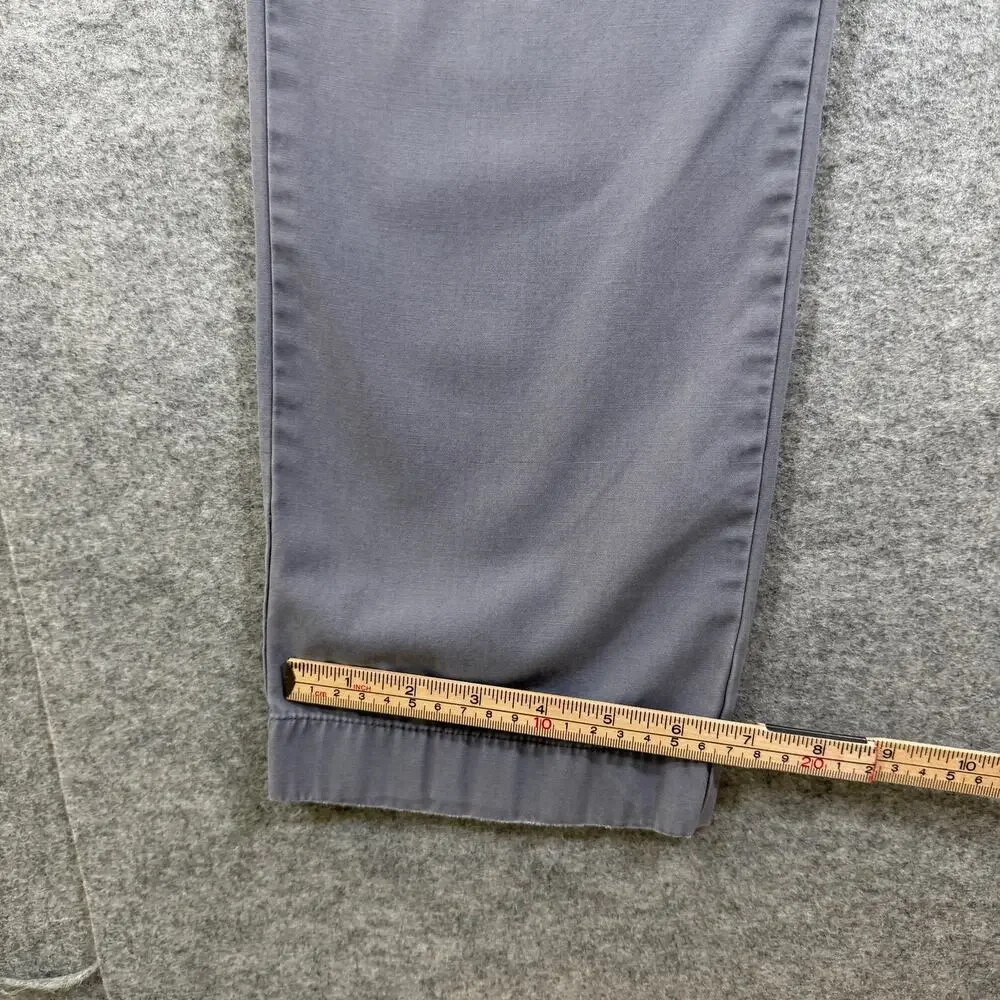 J.Crew Sutton Chino Pants Mens 30x30 Gray Slim Fit Cotton Flat Front Preppy